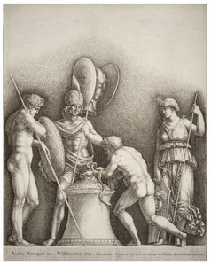 Vier klassische Figuren, nach Mantegna