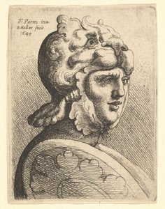 Helmtragender Kopf, 1645