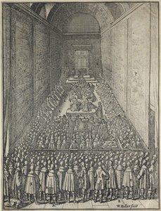 House of Lords, Palace of Westminster in London, ca. 1650 (Radierung)