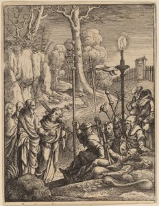 Jesus konfrontiert seine Kritiker von Wenceslaus Hollar