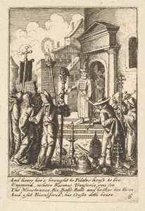 Jesus vor Pilatus, 1625-77 von Wenceslaus Hollar