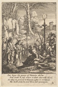 Jesus konfrontiert seine Widersacher, 1625-77 von Wenceslaus Hollar