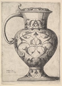 Krug verziert mit Arabesken (1645)