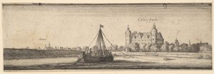 Schloss Kelsterbach bei Höchst am Main, 1642-44 von Wenceslaus Hollar