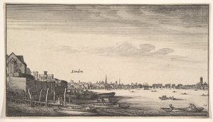 London von den Milford Stairs aus gesehen, 1643-1644 von Wenceslaus Hollar