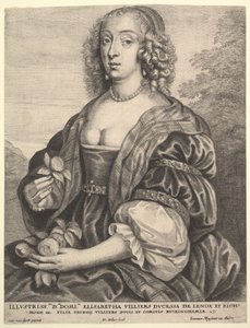 Mary Villiers, Herzogin von Lennox und Richmond, 1625-77 von Wenceslaus Hollar