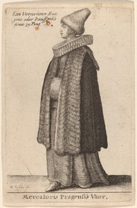 Mercatoris Pragensis Vxor von Wenceslaus Hollar