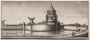 Befestigtes Stadttor, 1676 von Wenceslaus Hollar