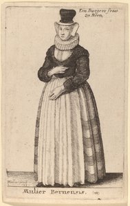 Mulier Bernensis von Wenceslaus Hollar