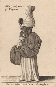 Mulier Nobilis aut Generosa Anglica, 1643 von Wenceslaus Hollar