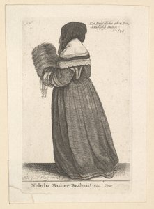 Nobilis Mulier Brabantica, Adlige Frau aus Brabant, 1648