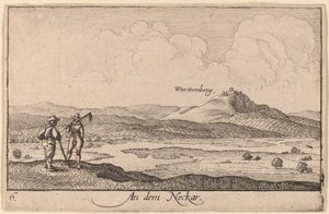 Am Neckar von Wenceslaus Hollar