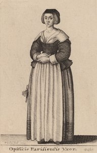 Opificis Parisiensis Vxor von Wenceslaus Hollar