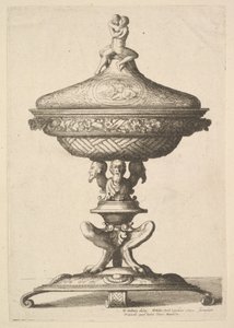 Verzierter Kelch, 1642 von Wenceslaus Hollar