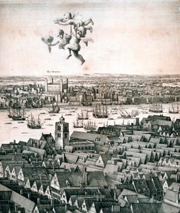 Panoramablick auf London, um 1670 von Wenceslaus Hollar
