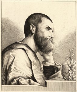 Porträt von Pietro Aretino als junger Mann, um 1650 von Wenceslaus Hollar