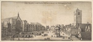 Sala Regalis cum Curia West-monasterii, vulgo Westminster Hall von Wenceslaus Hollar