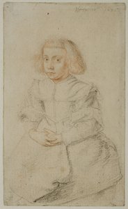 Studie eines sitzenden Mädchens von Wenceslaus Hollar