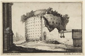 Das kreisförmige Gebäude von Wenceslaus Hollar