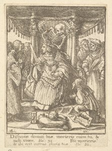 Der Kaiser, aus dem Totentanz von Wenceslaus Hollar