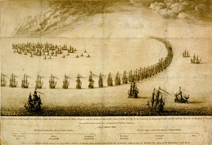 Die englische Marine vor dem Vly