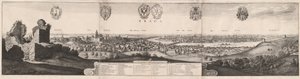 Die große Ansicht von Prag, 1649 von Wenceslaus Hollar