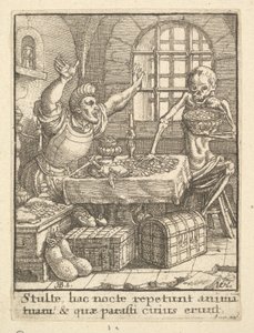 Der Geizhals, aus dem Totentanz, 1651