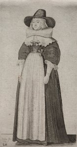 Die verschiedenen Gewohnheiten englischer Frauen, von der Adligen bis zur Landfrau..., 1640 von Wenceslaus Hollar
