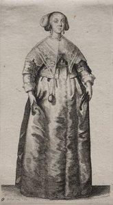 Die verschiedenen Gewohnheiten englischer Frauen, von der Adligen bis zur Landfrau..., 1640 von Wenceslaus Hollar
