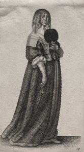 Die verschleierte Frau von Wenceslaus Hollar