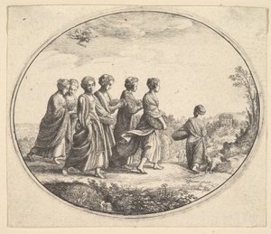 Die Töchter von Aglaura Merkur und Herse, ca. 1646 von Wenceslaus Hollar