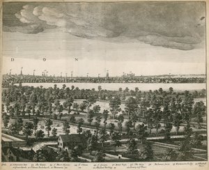 Die Aussicht auf London und Westminster von Lambeth aus von Wenceslaus Hollar