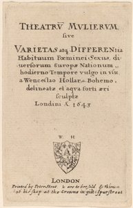 Theatrum mulierum: Titelseite von Wenceslaus Hollar