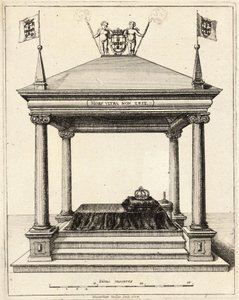 Grab von Prinz Theodosio de Bragança (Zustand 2) von Wenceslaus Hollar