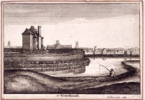 Blick auf das Gebiet um New River Head, Finsbury, London, 1665 von Wenceslaus Hollar
