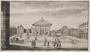 Ansichten von London: Der Platz in Covent Garden von Wenceslaus Hollar