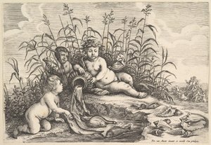 Wasser Die vier Elemente, ca. 1647 von Wenceslaus Hollar