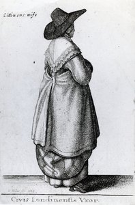 Ehefrau eines Bürgers von London, 1643 von Wenceslaus Hollar