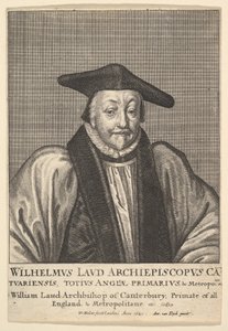 William Laud, Erzbischof von Canterbury, 1641 von Wenceslaus Hollar
