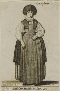 Frau aus Basel von Wenceslaus Hollar