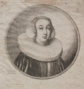 Frau mit Mühlstein-Krause, 1644