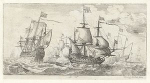 Seeschlacht von Wenceslaus Hollar