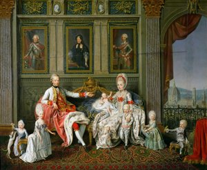 Leopold I., Großherzog der Toskana mit seiner Frau Maria Luisa und ihren Kindern von Werlin