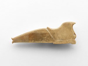Anhänger in Form eines Vogels, ca. 1050-950 v. Chr. (Jade)