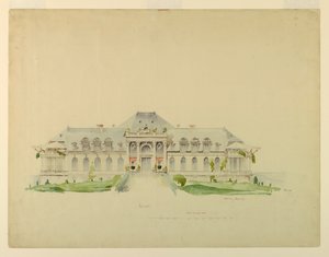Vorderansicht des Newport Country Club, Harrison Avenue, Newport, Rhode Island von Whitney Warren Jr.