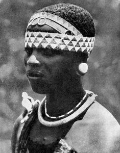 Die Frau eines Angoni-Häuptlings, Mosambik, Afrika, 1936