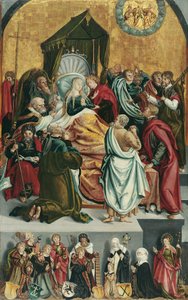 Marientod mit Stifter Alexius Funck und seiner Familie von Wiener Neustädter Maler