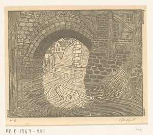 Brücke in Mechelen von Wijnand Otto Jan Nieuwenkamp (signed by artist)