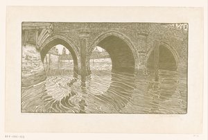Brücke in Mechelen von Wijnand Otto Jan Nieuwenkamp (signed by artist)