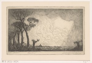 Ansicht von Haarlem von Wijnand Otto Jan Nieuwenkamp (signed by artist)